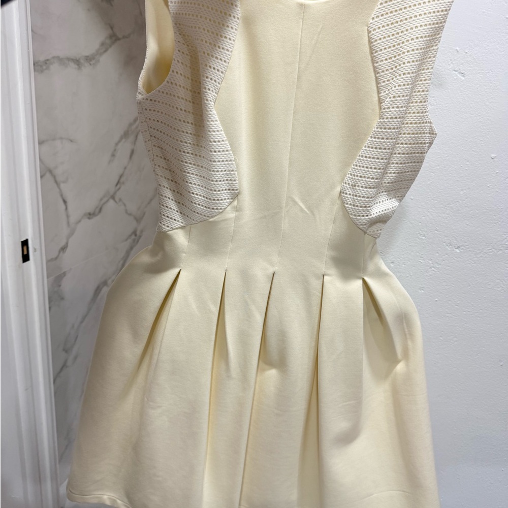 BCBGMaxAzria Cream Midi Dress